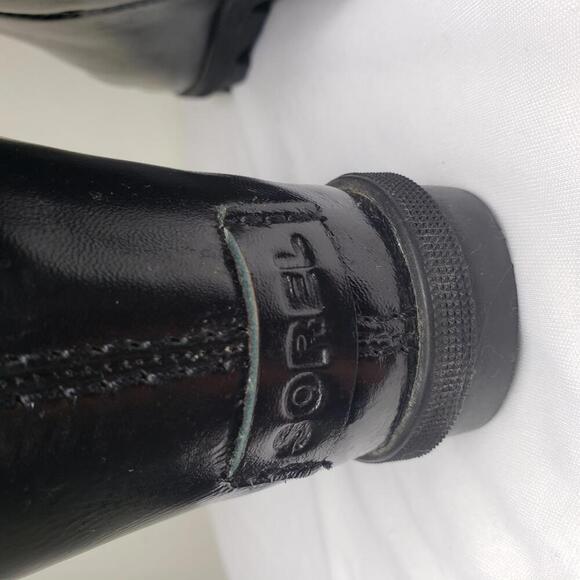 Sorel Women's Sz 10 Black Joan of Arctic Wedge Boots - Picture 8 of 9